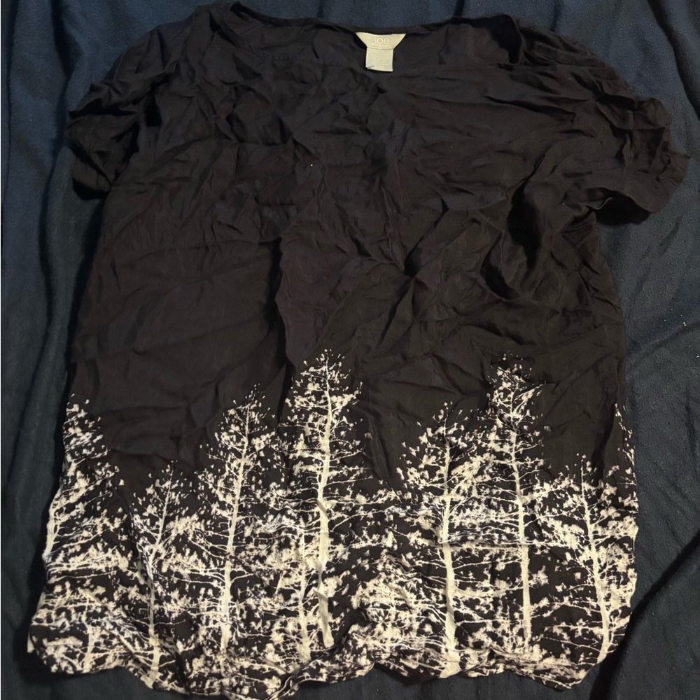 Fresh Black and Gray Textured Top